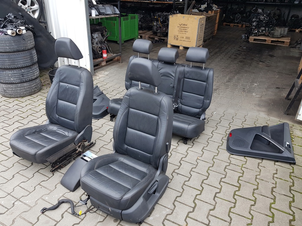 фото №5, Vw tiguan i 5n 06-15r сиденья кожаный заднее сиденье комплект