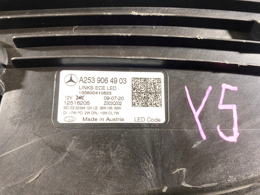 Mercedes glc w253 рестайлинг  лампа левая multibeam перед Доставка