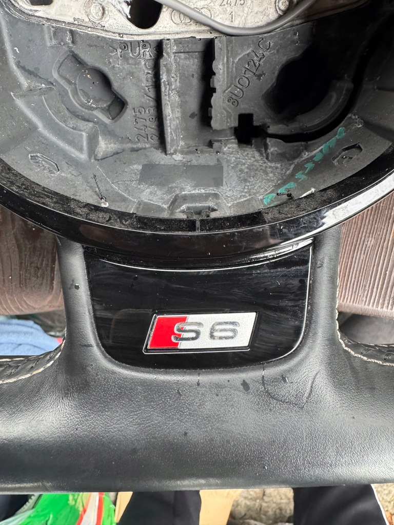 фото №7, Audi s6 a6 c7 4g воздуховод кожа лепестки переключения срезанная 4g0419091ap подушка безопасности подушка