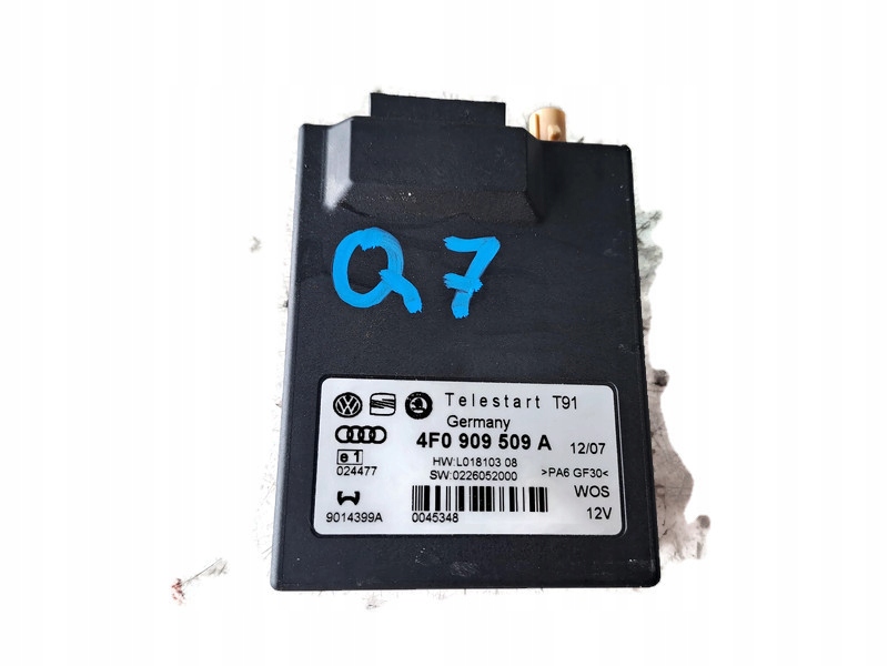 фото №1, Audi q7 07r модуль webasto 4f0909509a