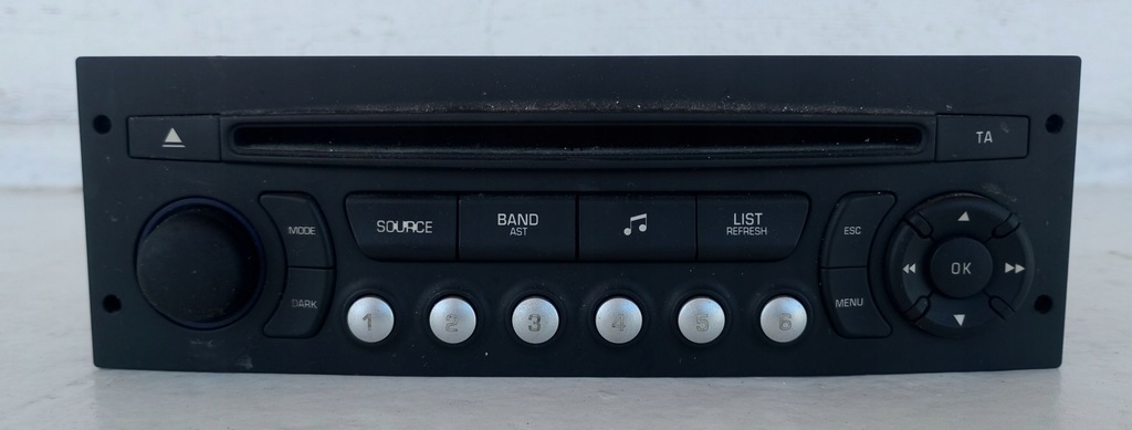 фото №1, Радио citroen c5 iii x7 lift 98016072zd