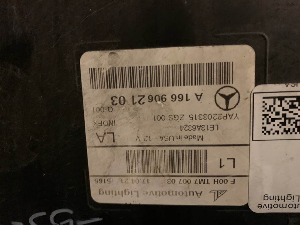 Mercedes w 166 full led левая фара Оригинал