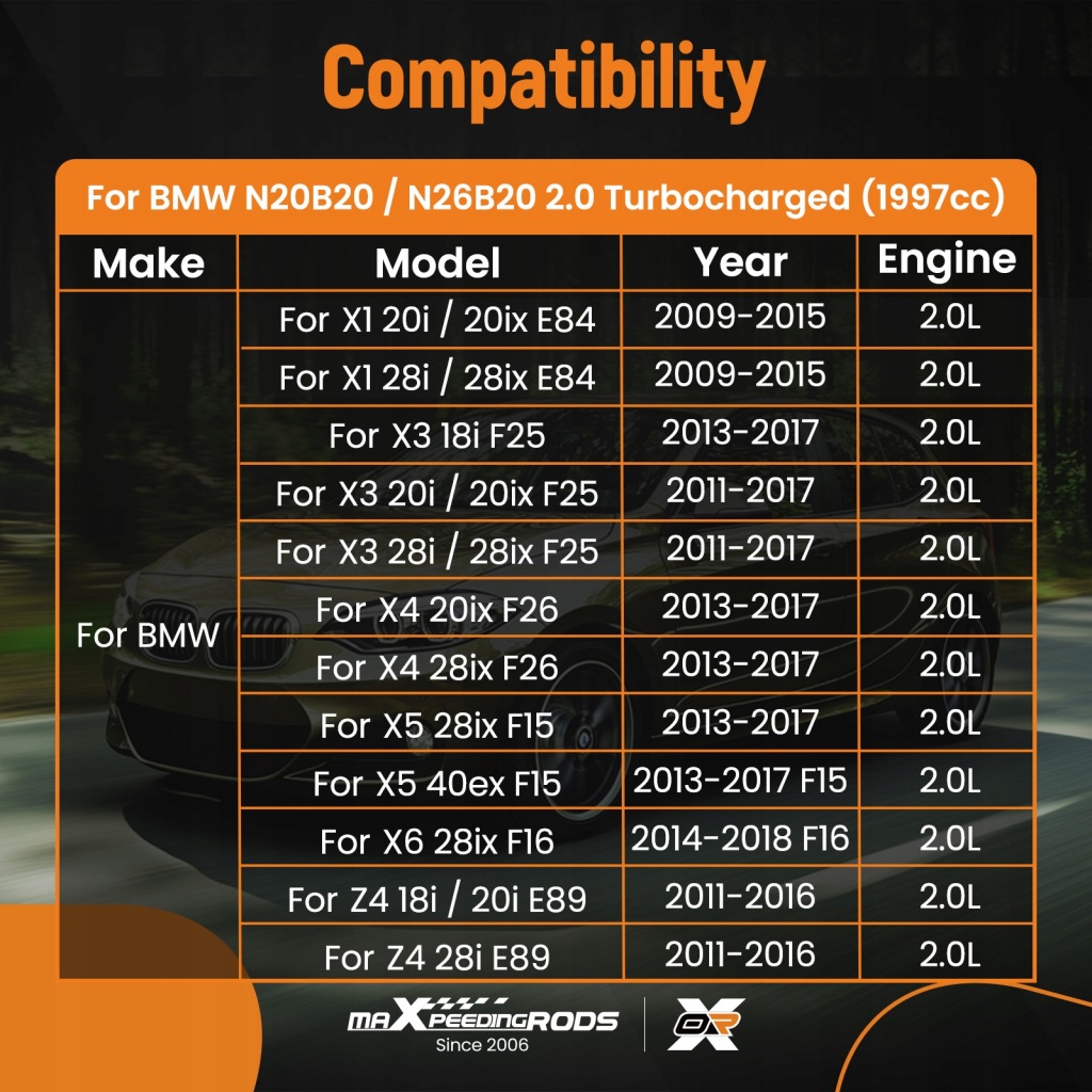 Набір підшипник вала колінчастого двигуна n20 до bmw x1 x3 x5 220i 320/328i 2.0l в Україні