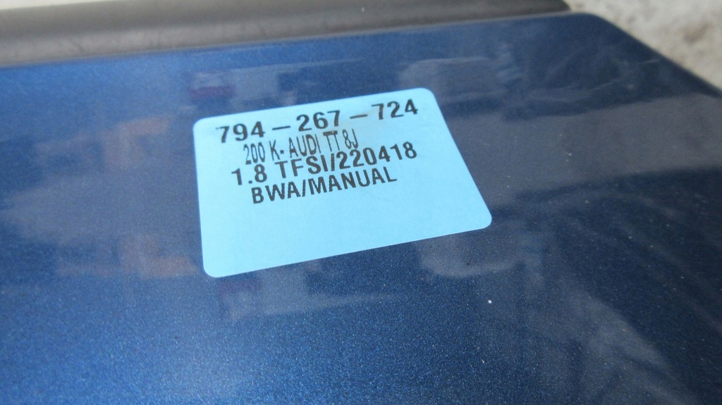 фото №6, Audi tt 8j дверь niebieskie левая перед передние