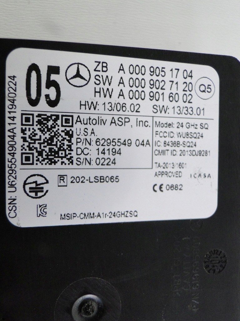 фото №4, Mercedes b klasa w246 246 радар fcw-stop w решітка радіатора