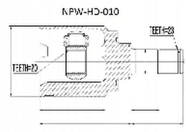 фото №1, Шарнір піввісь задня npw-hd-010 nty honda cr-v ii