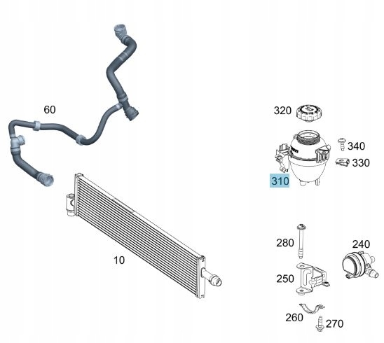 фото №4, Бачок расширительный mercedes c-klasa r232 gt