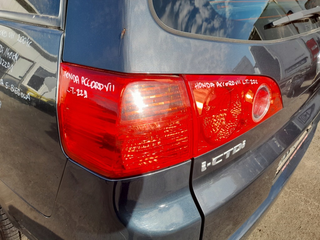 фото №7, Honda accord vii лампа лівий задня ліва задня кришка багажника