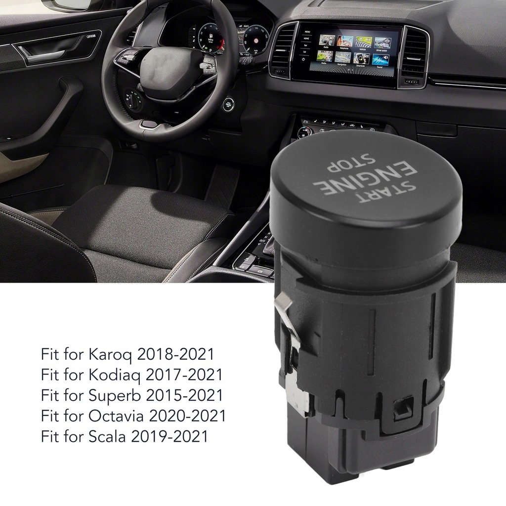 фото №8, Кнопка запуску двигуна стоп skoda karoq