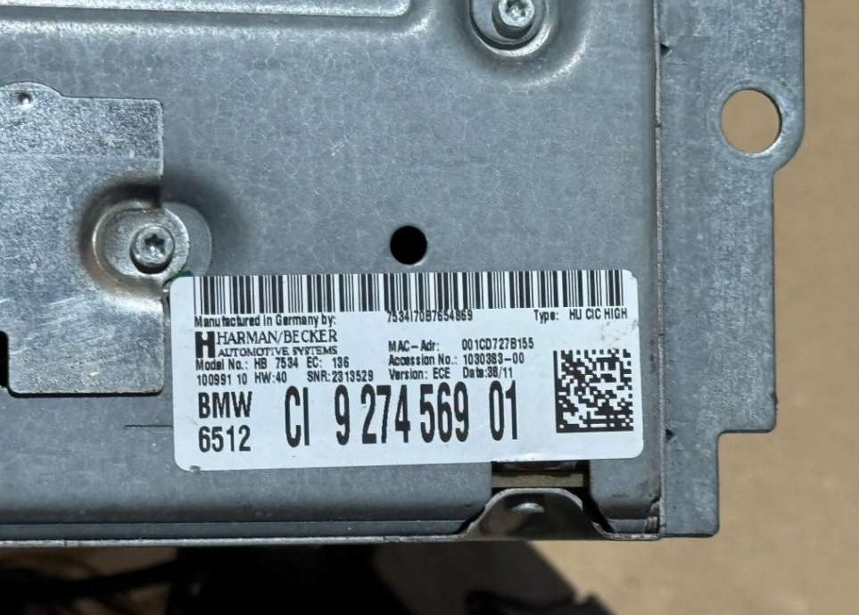Bmw 6 f06 f12 f13 радіо navi модуль gps 9274569 Доставка