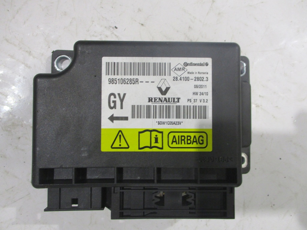 фото №1, Модуль датчик подушек подушка безопасности renault megane iii 985106285r