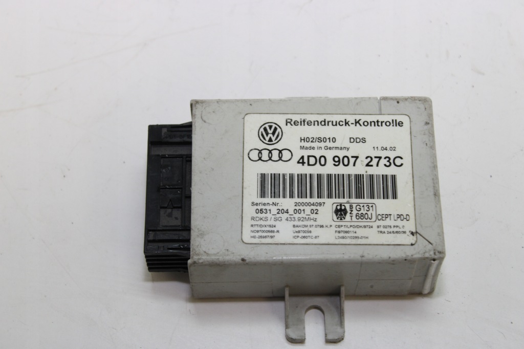 фото №1, Модуль давления шин audi a6 c5 4d0907273c rdc audi a8
