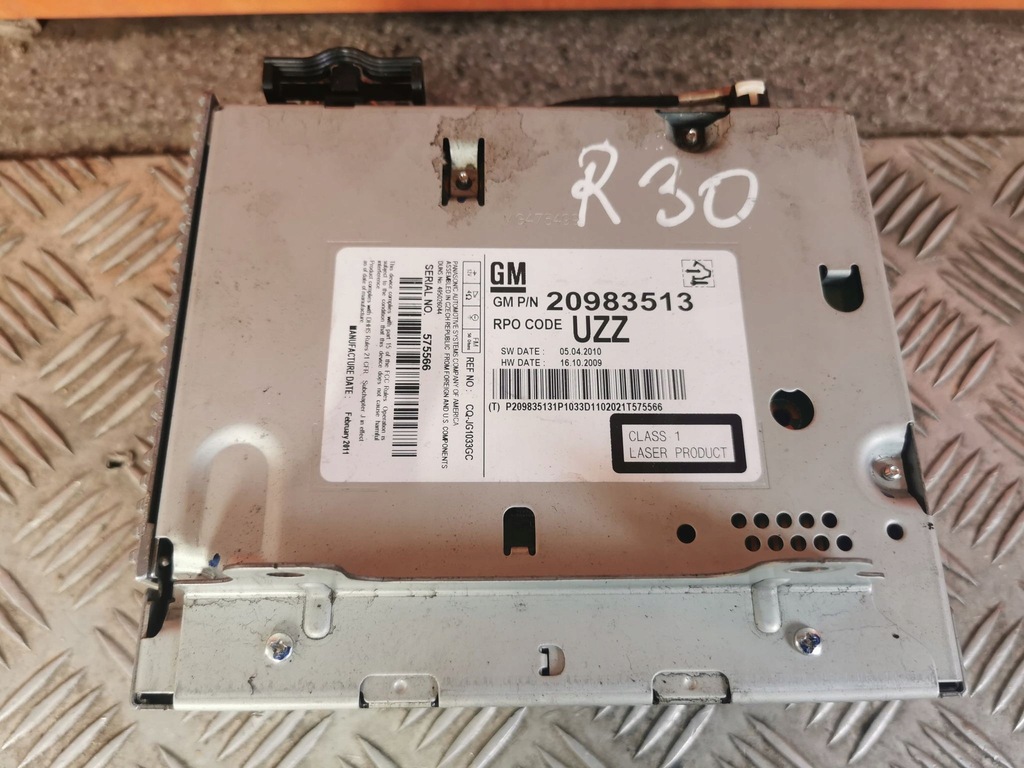 фото №3, Opel astra j оригинальный номер радио cd 20983513