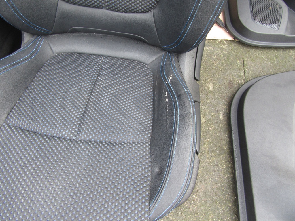 фото №7, Renault kadjar kompolet сидінь напівшкіра niebieska nić