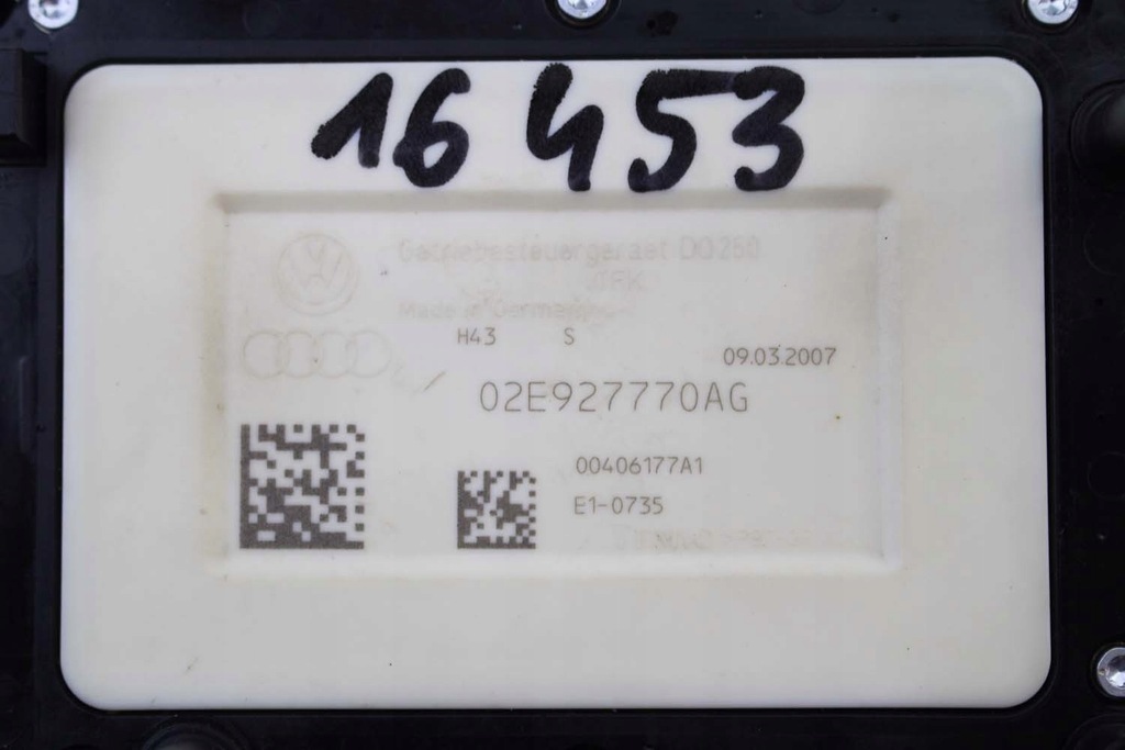 фото №11, Vw бортовий комп'ютер коробки передач dsg блок керування 02e927770ag dq250 коробка передач 6-cio s