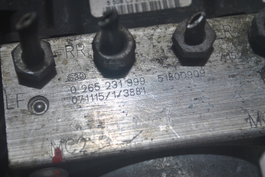 Насос тормозная abs fiat linea 0265231999 51800909 0265800663 в Украине