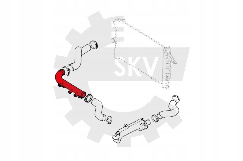 фото №10, Шланг ukł. охлаждение opel calibra a 1336062