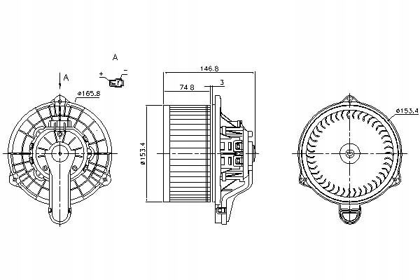 фото №2, Повітродувка ford ranger 2.2d/2.5/3.2d 04.11- nissens