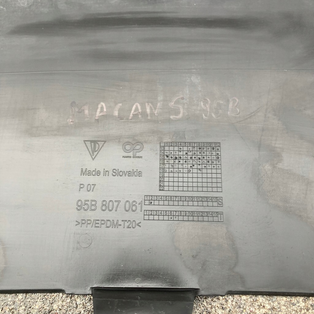 фото №7, Porsche macan s 14-19 накладка спойлер бампера перед 95b807061