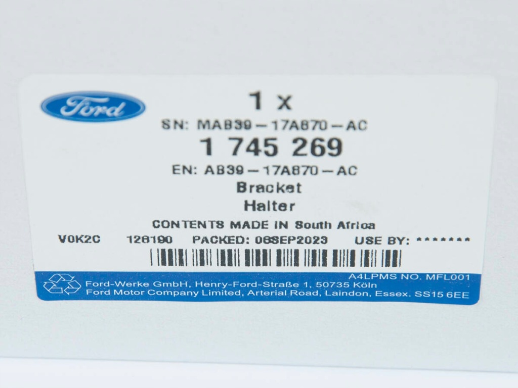 фото №12, Направляющая кронштейн бампера lh ford ranger mk5 11-15