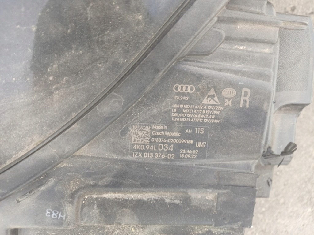 фото №7, Audi a6 c8 лампа правый перед full led 4k0941034 eu