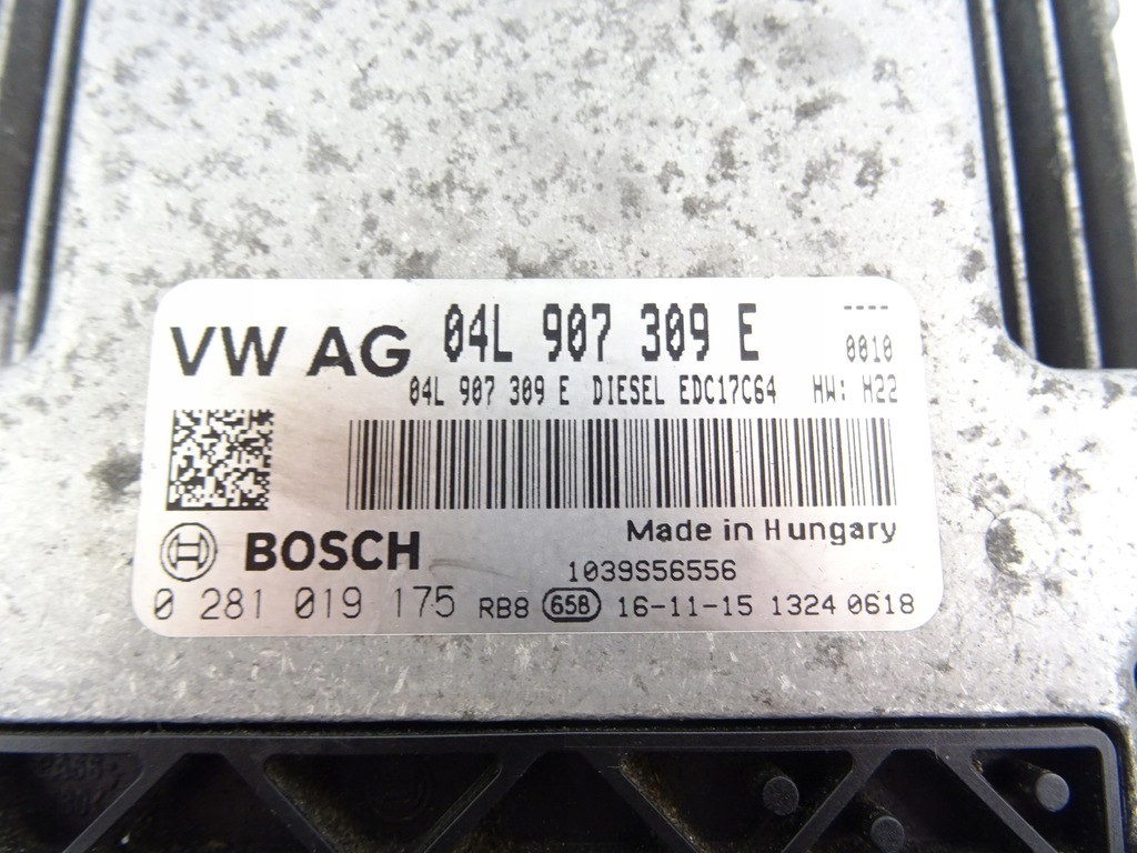 фото №9, Audi a1 8x lift 1.6 tdi бортовий комп'ютер двигуна набір 04l907309e 8x0907063af