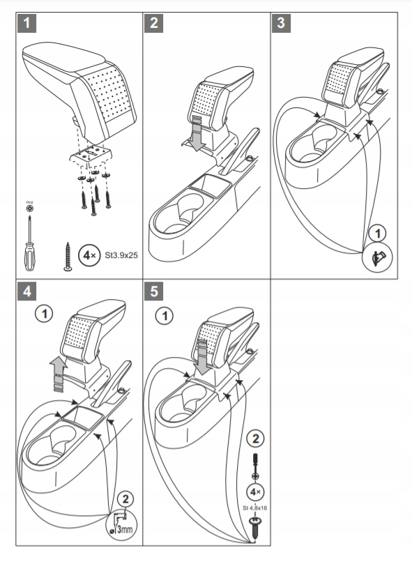фото №15, Підлокітник шкіряний armster skoda fabia 2014-21