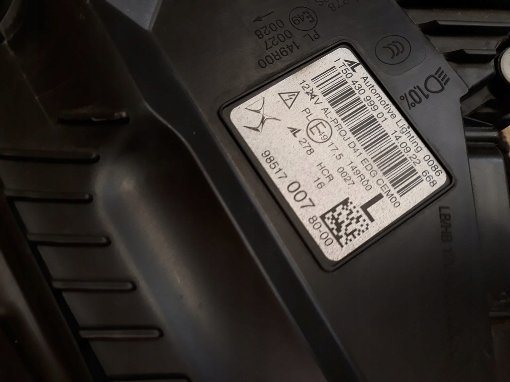 фото №11, Citroen ds4 лампа ліва перед передня ds matrix led europa