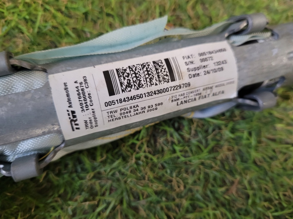 фото №6, Fiat 500c cabrio шторка безопасности подушка безопасности