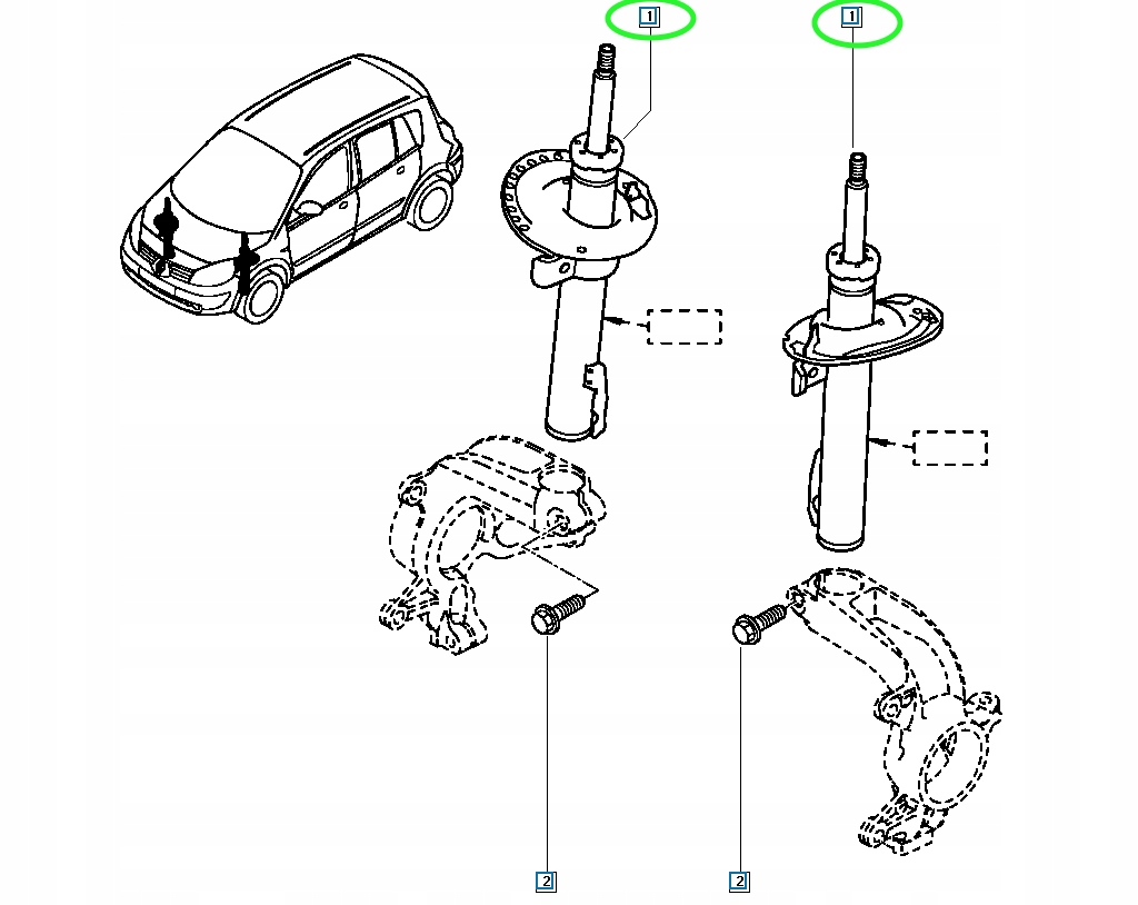 фото №6, Амортизатор. r grand scenic ii перед ren 8200851837