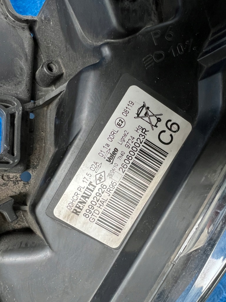 фото №5, Renault scenic iii 09-12 ліва лампа передня