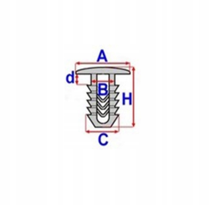 фото №6, Кліпса оббивочний 10szt. alfa romeo 145 146 75
