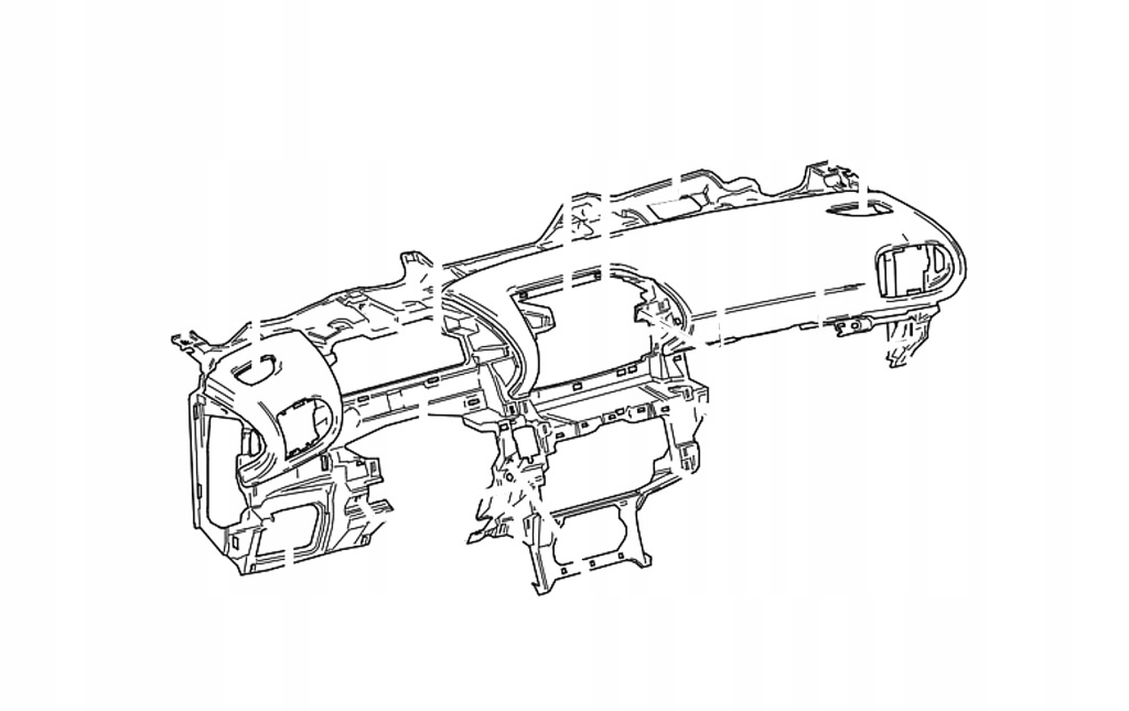 фото №1, Yaris iv 22-24 панель приладів панель  полиця панель приладів air bag