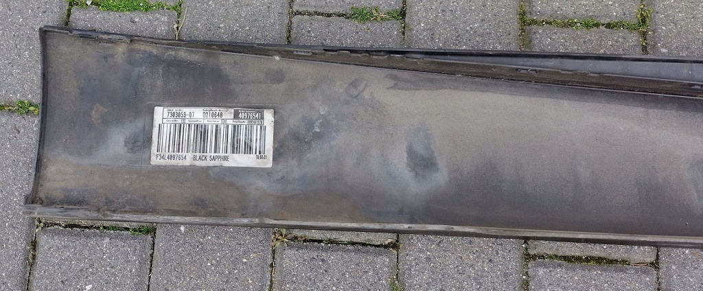 фото №7, Bmw 3 gt f34 13-21 левая молдинг порог накладка порог 7293737 лак 475
