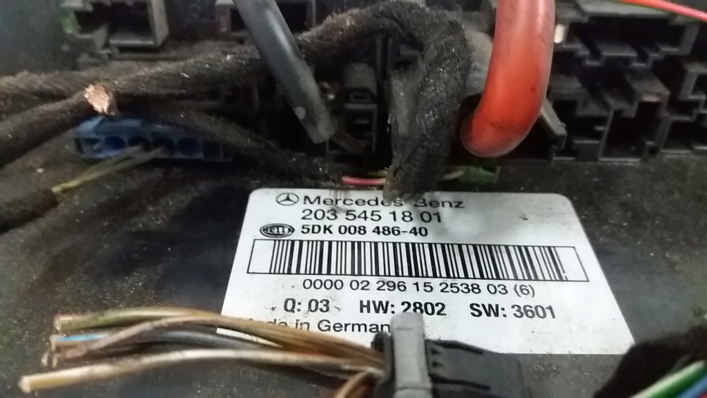 фото №2, Mercedes w203 модуль sam 2035451801