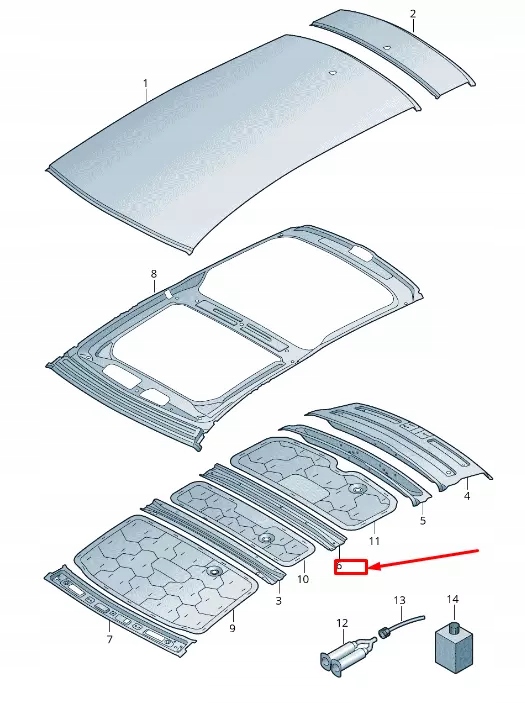 фото №1, Audi a6 4a c8 с-стійка roof frame 4k9809271