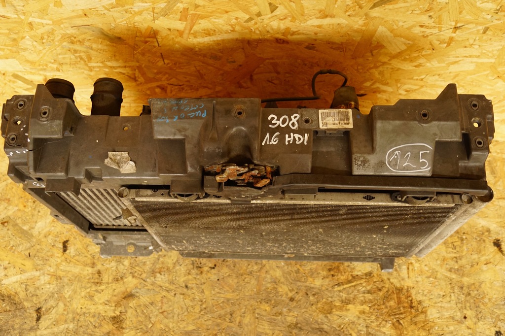 фото №4, Pas передній радіатор peugeot 308 1.6hdi