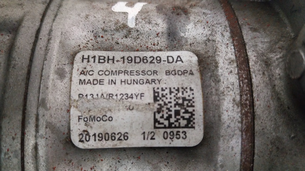фото №6, Компресор кондиціонера h1bh-19d629-da ford fiesta mk8 ecosport mk2 courier