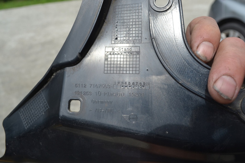 фото №5, Направляющая бампера правый левый задняя mini r55 clubman 7167564 7167563