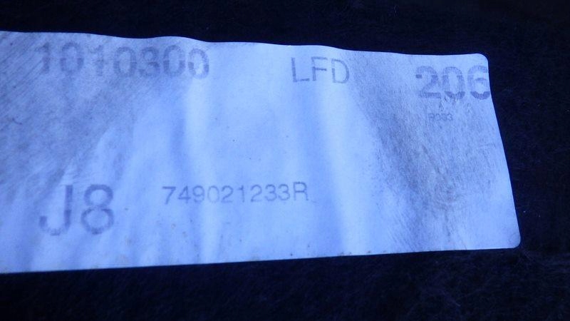 фото №8, Коврик обшивка пол europa renault talisman 749021233r