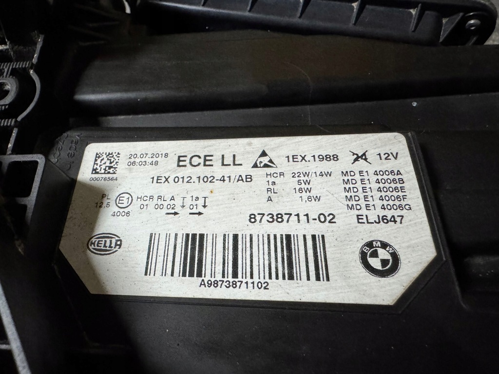 фото №7, Bmw f30 f31 full led ліва права лампа повний