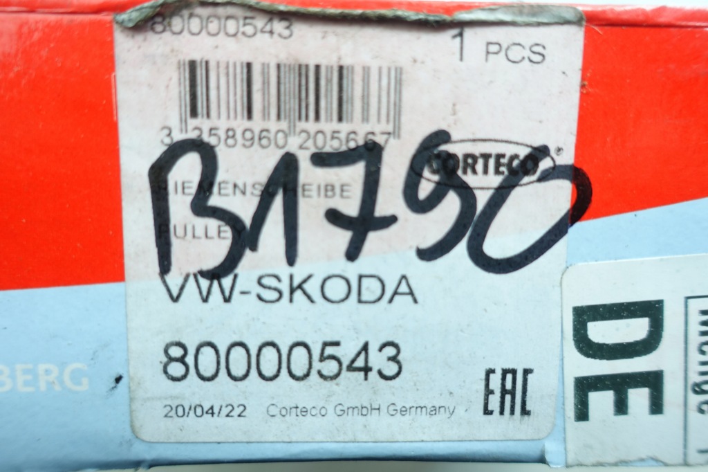 Corteco 80000543 шків, wał колінчастий Доставка