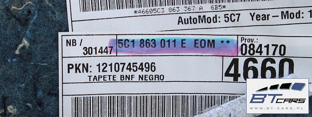 фото №7, Vw the beetle килимок обшивка підлога 5c1863011e 5c1 863 011 e eom - титан