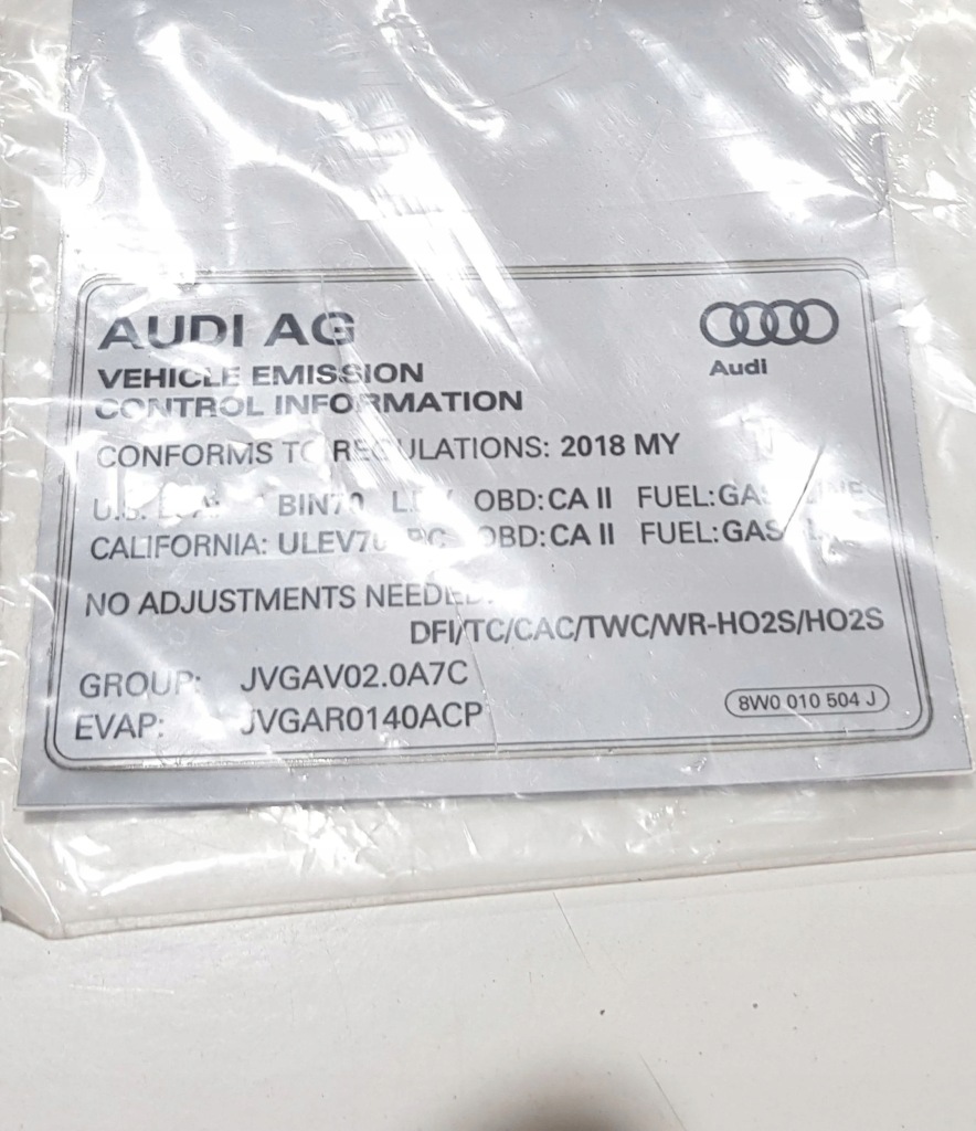 фото №1, Audi a4 s4 b9 8w 2016 другое запчасти салона автомобиля