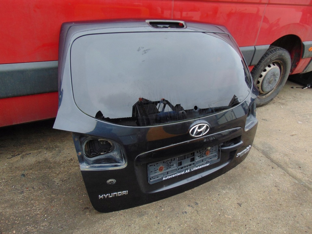 фото №2, Кришка багажника багажника задня hyundai santa fe ii czarna з скло