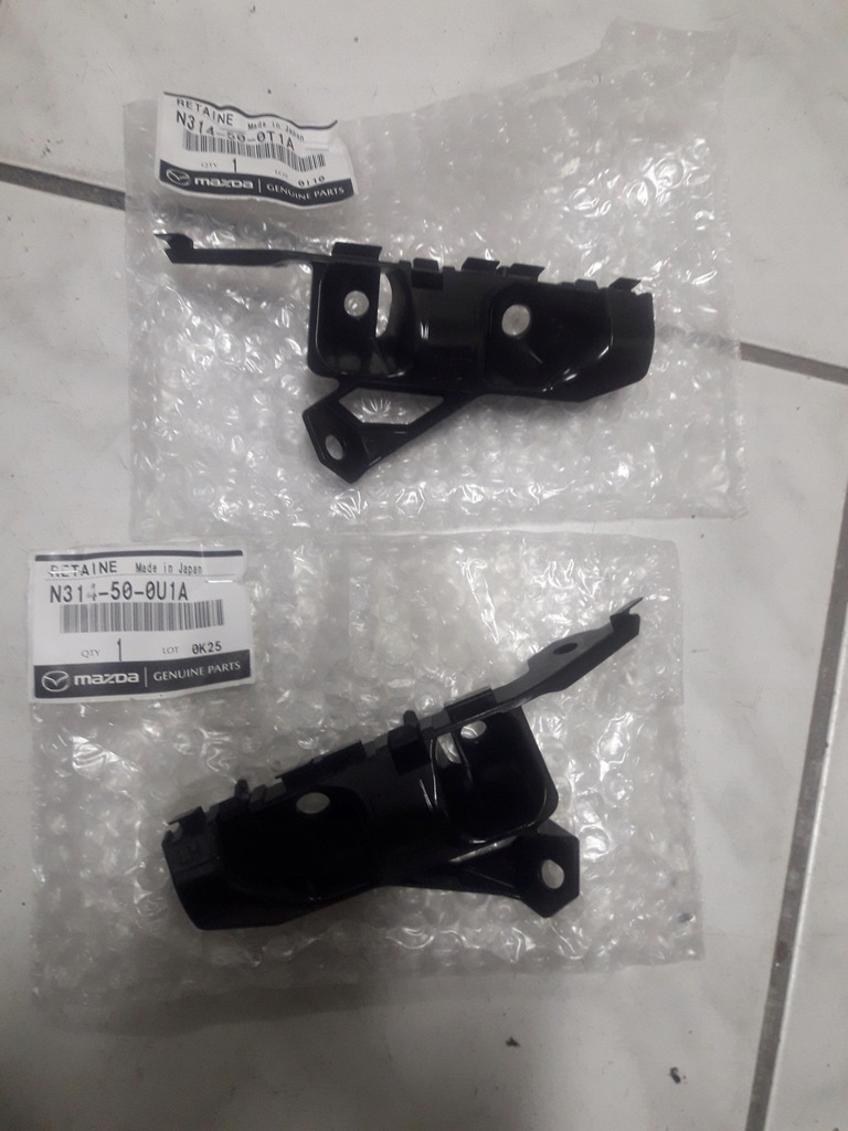 фото №1, Mazda mx5 nd 2015-2023 направляющие бампер перед r.+l