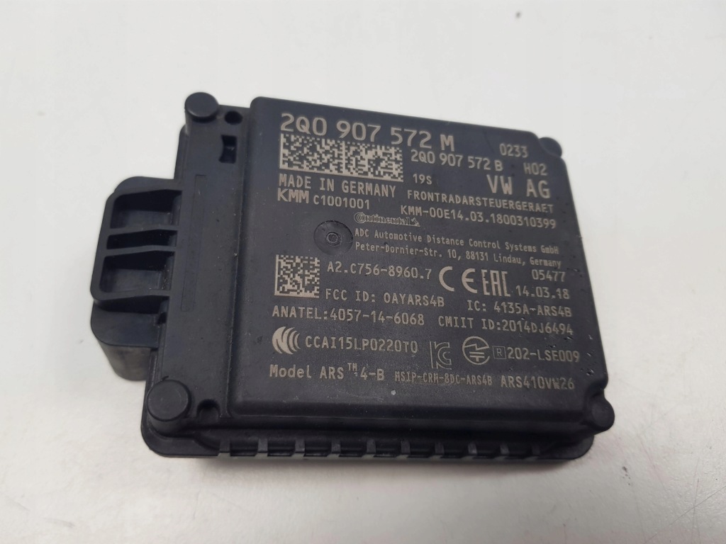 фото №1, Vw tiguan ii polo vi crafter ii kodiaq радар distronic 2q0907572m