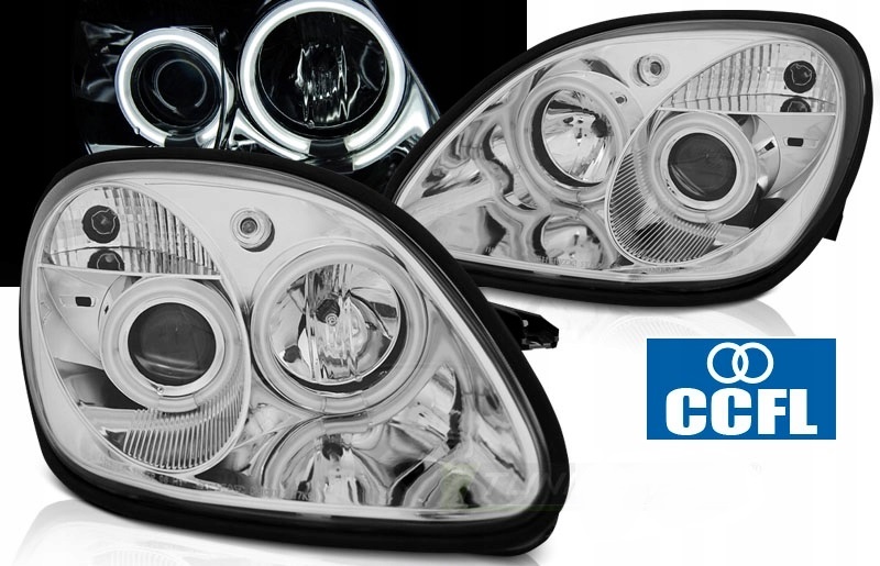 фото №2, Лампы mercedes slk r170 96-04r белый кольца ccfl