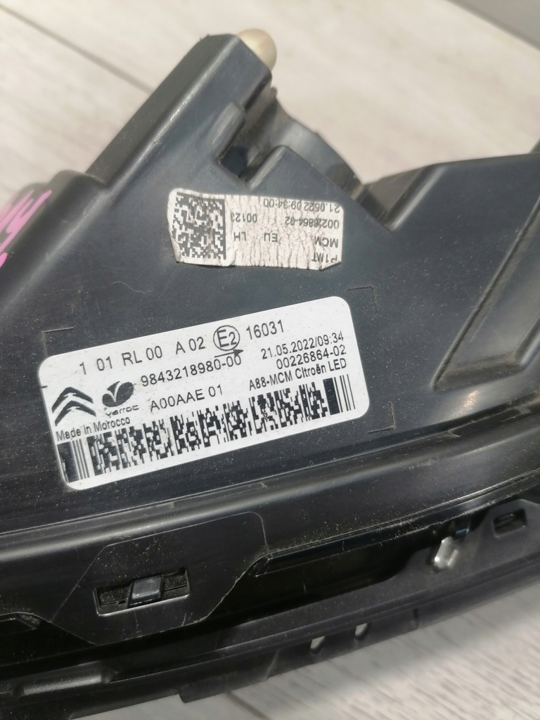 фото №10, Citroen c3 lift aircross противотуманная фара левый 9843218980