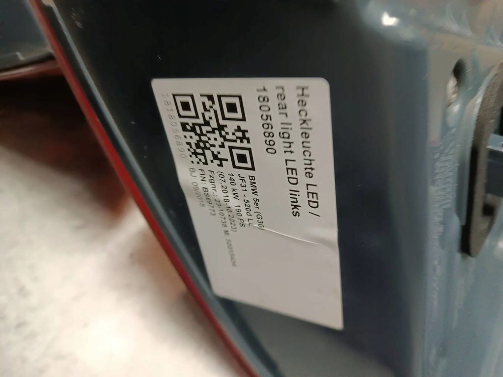 фото №8, Bmw 5 g30 лампи задня комплект